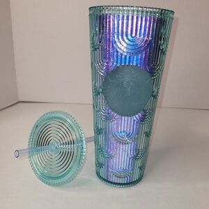 2022 Starbucks Iridescent Tumbler with Straw NOS